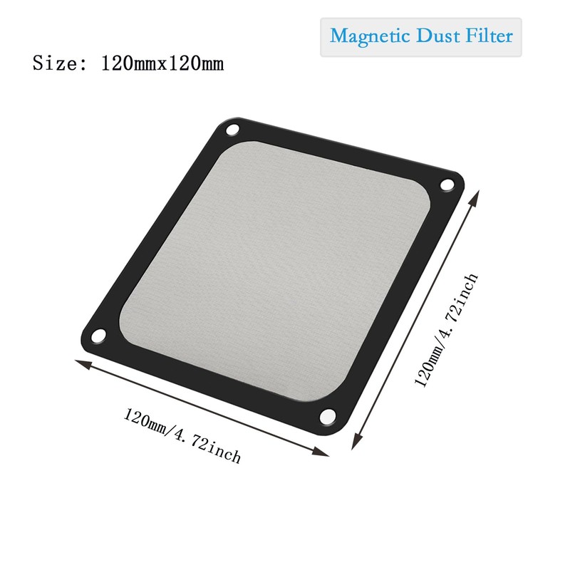 Ronyaoko 140mm Dust Filter, PC Case Magnetic Dust Mesh Filter,