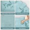 Porta Pasaporte con Bloqueo RFID, Porta Pasaporte y Visa Impermeable,