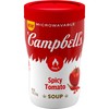 Campbell's Sipping Soup, Spicy Tomato Soup, 11.1 oz Microwavable Cup