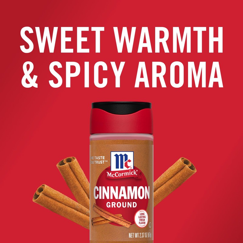 McCormick Ground Cinnamon, 2.37 oz (Pack of 6)