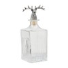 Mud Pie Metal Deer Glass Decanter, Small, 11" x 5"