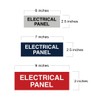 All Quality Basic Electrical Panel Sign - Fire Regulation Safety