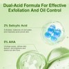 ARCHIDATE 2% BHA+5% AHA Exfoliant Pads, Reduce Acne, Blackheads and