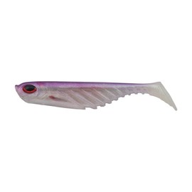Berkley PowerBait Ripple Shad Fishing Soft Bait, HD Purple Smelt, 4"