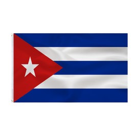 Cuba Flag Cuban Flag 3x5FT -(90x150cm) Decoration Indoor/Outdoor Quality Polyester with Vivid Color and Brass Grommets Decorations