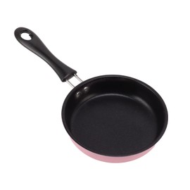 4.7inch Mini Frying Pan, Breakfast Small Fry Egg Pan with Long Handle, Stainless Steel Prevent Stick Induction Pot, Portable Camping Cooking Omelet Pan, Dishwasher ()