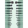 Set 22 brochas de maquillaje profesionales Patakkalepatakkale 22pz color verde