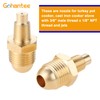gohantee Propane Orifice Connector Brass Tube Fitting 3/8" Flare x