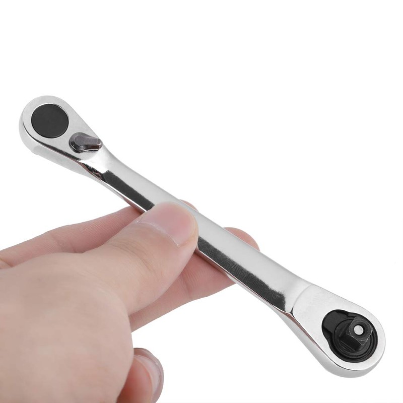 Suuonee Mini Ratchet Wrench, 1/4" Mini Ratchet Socket Wrench Screwdriver