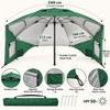 UPF 50+ Beach Umbrella with Sand Anchor, 94 Inch Windproof