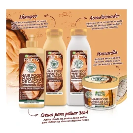 Kit Garnier Fructis Hair Food Cacao Rutina Completa, 1250 Gr