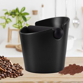 Caja de Café Espresso, Caja de Golpe, caja de café de 4.4 pulgadas, café knock box con barra extraíble, cubo para el café para base antideslizante que absorbe los golpes, estilo barista duradero