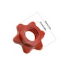 EMSea 4X 25mm Barbell Bar Hex Nuts 1 Inch Red