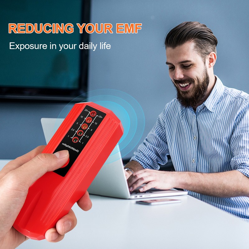 Handheld EMF Meter Portable Electromagnetic Radiation Detector Household Laboratory Hospital