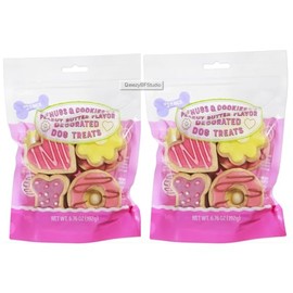 Limited Hugs & Cookies Decorated Dog Treats Trader Joe, Peanut Butter Flavor, 6.76 oz Each, Pack of 2