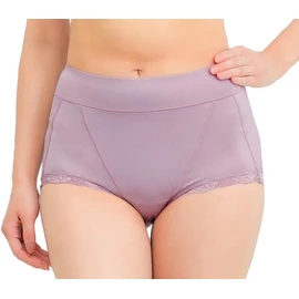 JACONNE Bone Pelvic Floor Support Shorts with Waterproof Fabric for Incontinence Sanitary 6727, red (burgundy), 3 L