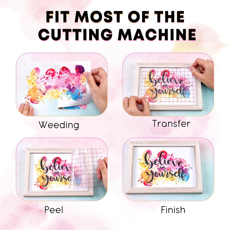 HTVSTD Summer Plaid HTV Heat Transfer Vinyl 16pcs10*12in Iron on