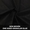 Fusible Interfacing Fabric Black Non Woven One Sided Granular Glue