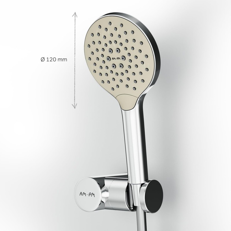 AM.PM Like F02LA000 Round Hand Shower Head with Rub &