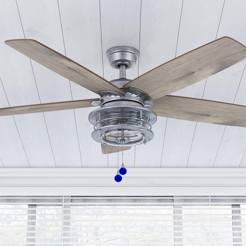 Dotlite 2Pack Glass Ceiling Fan Pull Chain, 12 Inches Decorative