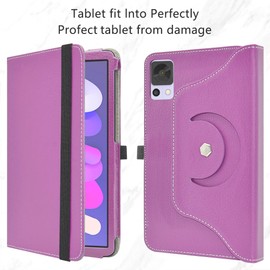 MAMA MOUTH Rotation Case for DOOGEE T20 Mini,360 Degree Rotating With Cute Pattern Sleeve Cover for DOOGEE T20 Mini/Alldocube iPlay 60 Mini Turbo/iPlay 60 Mini Pro 8.4 Inch Tablet,Purple