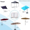 Tiimmgaal 14FT Black Outdoor Umbrella Net, Suitable for Patio Gazebo