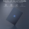KEROM Midnight Case for MacBook Air 13 inch 2024-2022, MacBook