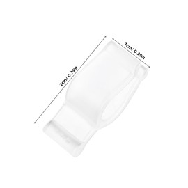 ULTECHNOVO 50Pcs Leakproof Lotion Bottle Pump Collar Clip Plastic PP Cosmetic Dispenser Pump Accessory for Cleansing Oil Bottles Easy to Attach and Detach Secure Pump Head Holder