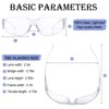 100 Pack Bulk Protective Safety Glasses Clear Lens Splash Proof