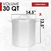 Concord 30 Quart Stainless Steel Stock Pot Cookware