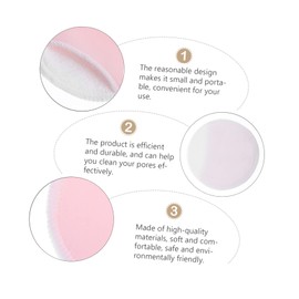 FRCOLOR 3sets Efficient Makeup Remover Pads Bamboo Fiber Cleansing for Gentle Face Cleaning Ideal for Skin Care 12pcs*3