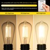 Gozelux Vintage LED Edison Bulbs, 6W, Equivalent 60W, Dimmable, High
