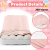 8 Sets Kids Air Mattress Bulk with Fitted Sheet, Pink