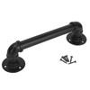 FOYO Set of 2 Industrial Pipe Door Pull Handle, Grab