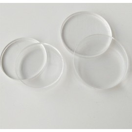 MEYA Set of 20pcs Clear Acrylic Discs, Plexiglass Laser Cut Round Circle 1/8" (Dia 0.75")