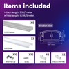 Muzata 5Pack 3.3FT/1M LED Channel Aluminum U Shape Silver LED