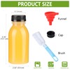 zmybcpack 12 Pack 8oz PP Heat-Resistant Plastic Juice Bottles with