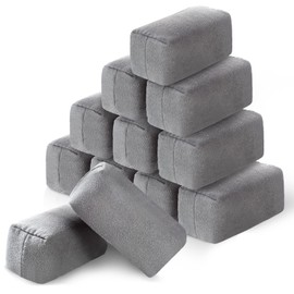 Riakrum 12 Pack Microfiber Applicator Pads Suede Car Detailing Sponge Applicator Coating Sponge Pads Ceramic Coating Applicator Pads for Cars Ceramic Spray Coating Applying Wax Metal Plastic Trim