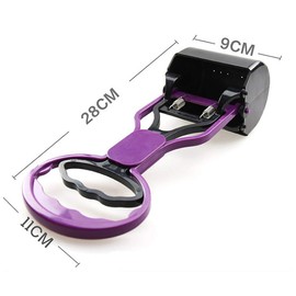 Pet Pooper Scooper for Dogs Cats Non-Breakable High Strength Material Durable Spring Easy Pick Up Grass Gravel Jaw Claw Rake for Kids Children Women Men (Blue)