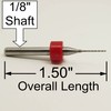 .0225" #74 Carbide Drill Bits Fifty Pieces - 1/8" Shanks