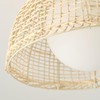 Aiwen 16.54 inch Modern Flush Mount Ceiling Light, Handwoven Close