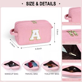 YOOLIFE 2 Cute Travel Makeup Bag Make Up Cosmetic Brush Pink