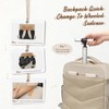 GOLF SUPAGS Rolling Backpack for Women 17 Inch Convertible Travel
