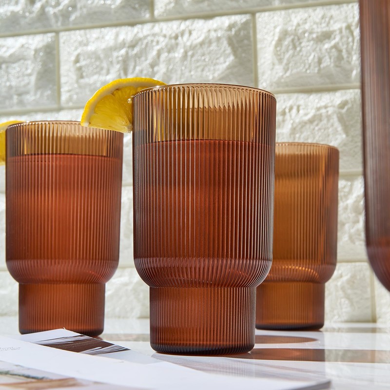 Shatterproof Acrylic Tall Drinking Glasses Set, European Style, Dishwasher Safe,