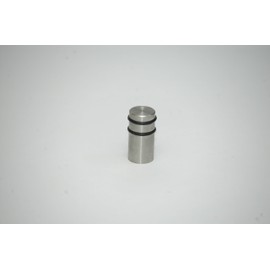 Knob Furniture Knob Brushed Stainless Steel with Rubber Rings Diameter 25 mm