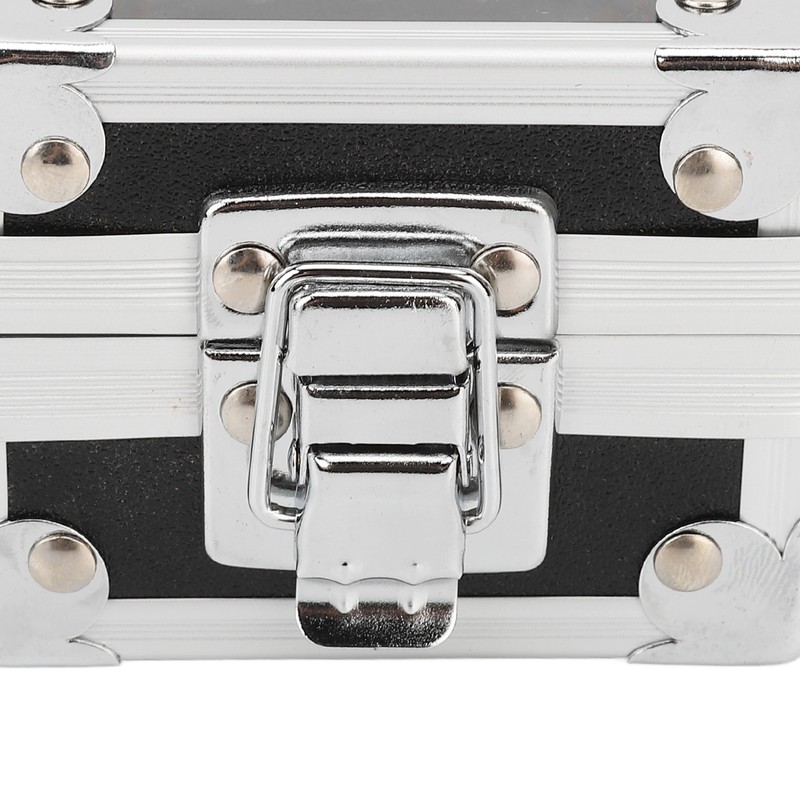 Nail Drill Bits Storage Box 25 Holes Transparent Clamshell Lock