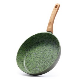 Jovire 10.25 Inch Nonstick Frying Pan, Green PFAS-Free Non-Toxic Skillet, 3mm Aluminum Base for Even Heat, Induction Compatible, Dishwasher Safe, Healthy Cooking for Eggs, Pancakes & Omelets