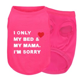 Stylish Cotton Dog Shirt with Print, Soft & Breathable, All-Season Comfort, Fits Most Breeds - Perfect Pet Apparel for Small, Medium, Large Dogs.Rosered&l