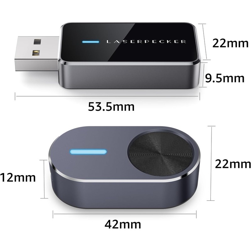 LaserPecker Laser Engraver Accessories, Bluetooth Dongle & Batch Engraving Button