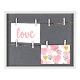 Hama Photo Frame with Clips and Lead, 29.5 x 36.5 cm (Deep Picture Frame with String, for Hanging in Landscape Format, Ideal as a Picture Frame Decoration, as a Money Gift for Wedding, Christening,